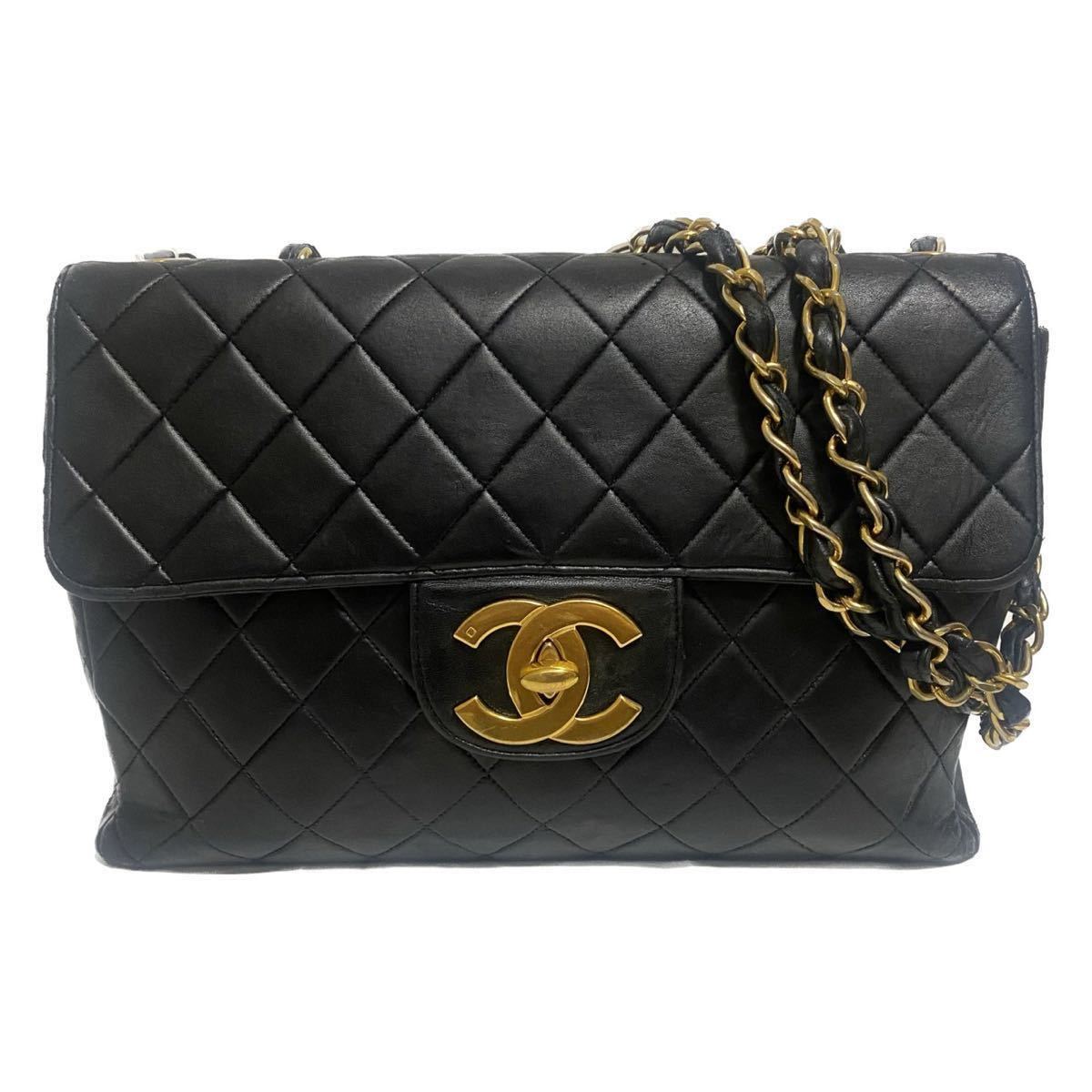 CHANEL シャネル チェーンショルダーバッグ ラムスキン ココマーク 