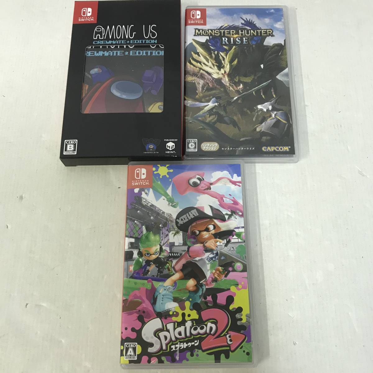 31 任天堂switch ソフト モンスターハンターRISE アモングアス 他