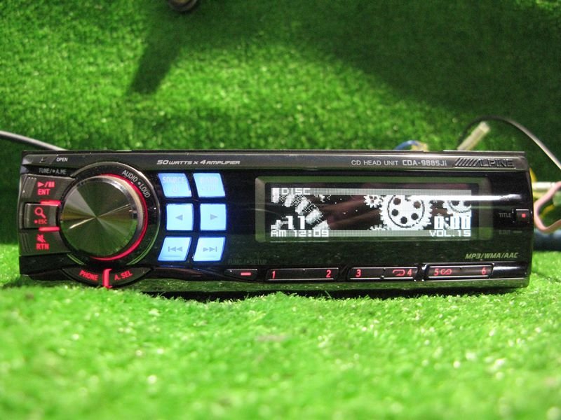 『psi』 アルパイン CDA-9885Ji iPod対応 CDメインユニット 動作確認済 iPodケーブル付き