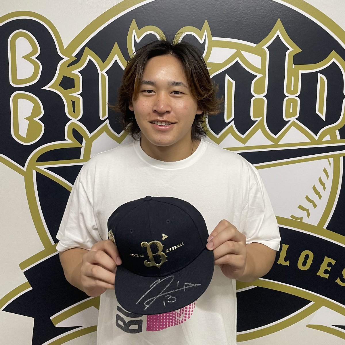 直筆サイン】オリックス・バファローズ 宮城 大弥投手 キャップ