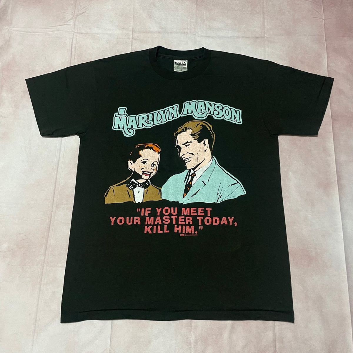 90s MARILYN MANSON Puppet マリリンマンソン Tシャツ Lサイズ 【公式 