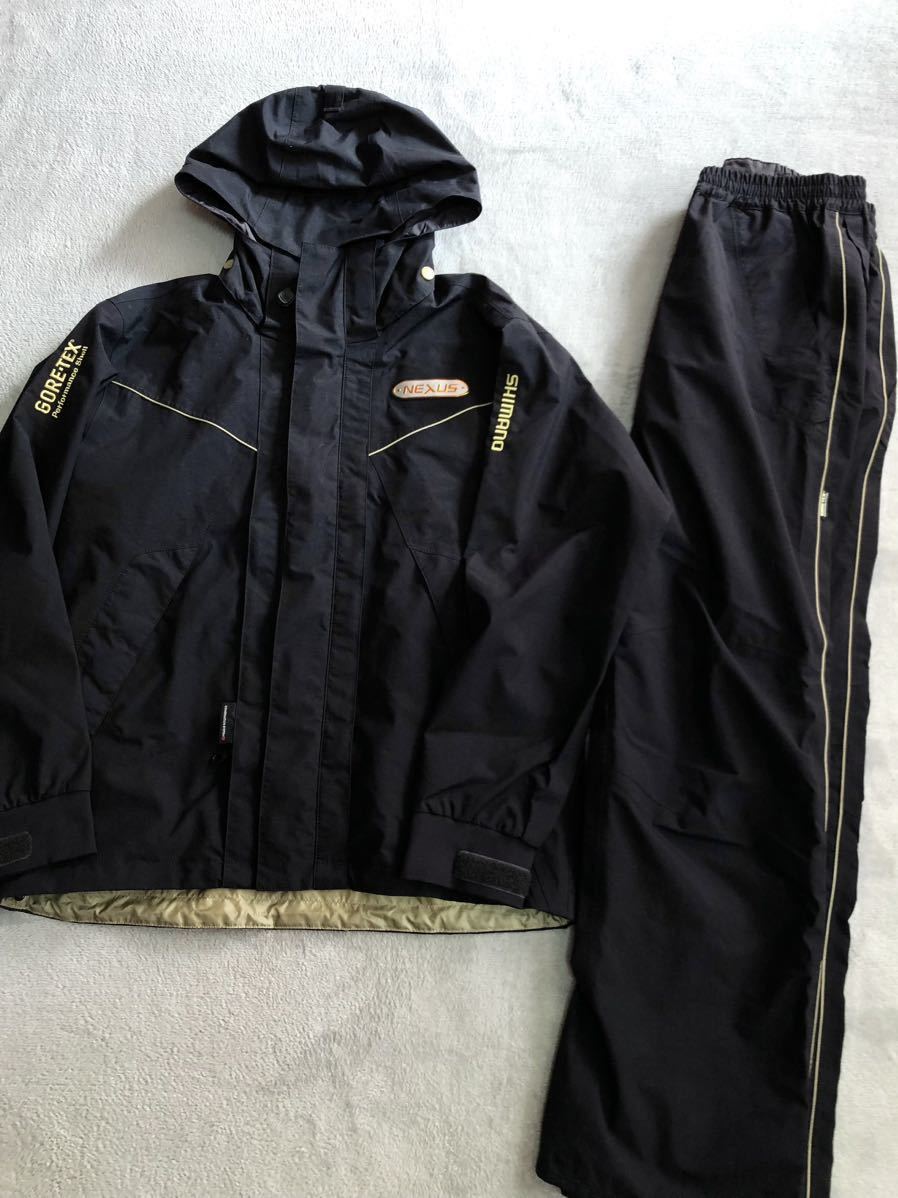 NEXUS GORE-TEX レインウェアセット ブラック SHIMANO NEXUS GORE-TEX