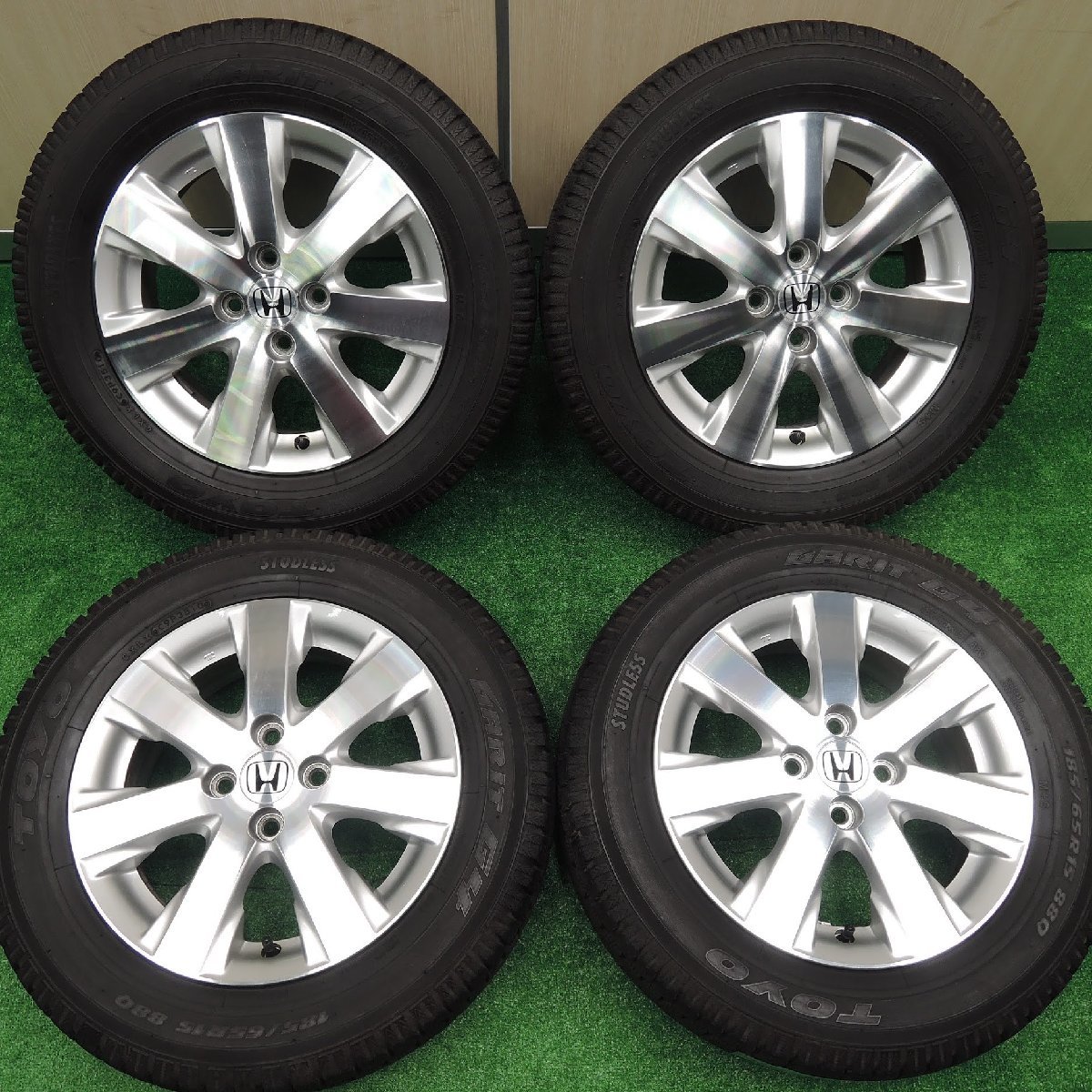 [送料無料]4本価格★ホンダ フリード 純正 185/65R15 スタッドレス トーヨー ガリット G4 15インチ PCD100/4H★3070901NJス