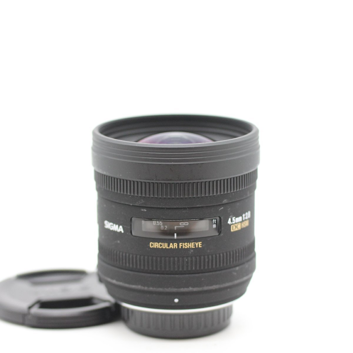 良品 希少 光学クリア SIGMA 単焦点魚眼レンズ 4.5mm F2.8 EX DC CIRCULAR FISHEYE HSM ペンタックス用 円周魚眼 APS-C専用