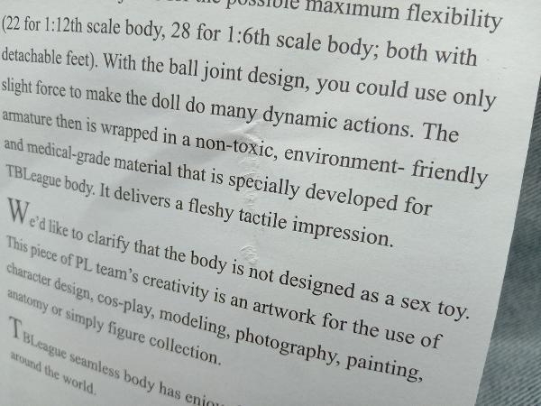 TBLeague 1/6 アクション フィギュア Med bust ペールオレンジ(15-05-03)