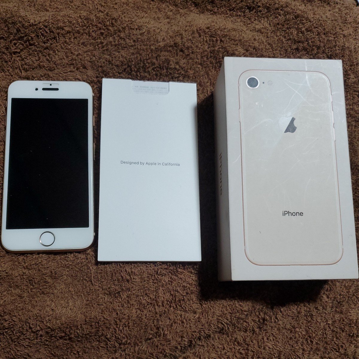 iPhone 8 256GB ゴールド 海外版 ジャンク 純正バッテリー 98% iPhone8