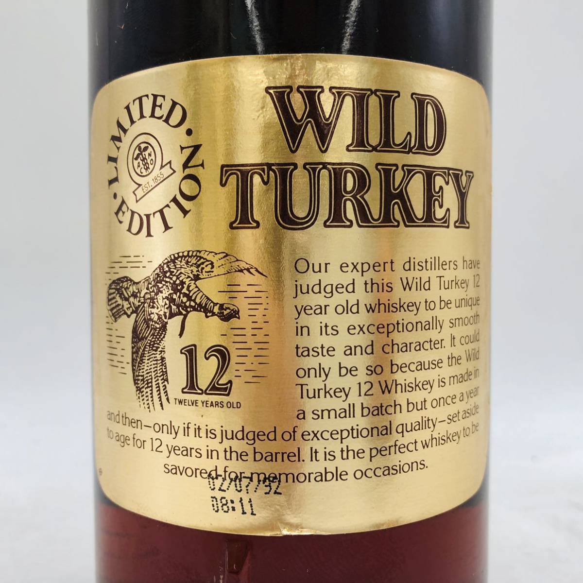 未開栓】ワイルドターキー リミテッドエディション 12年 ゴールド