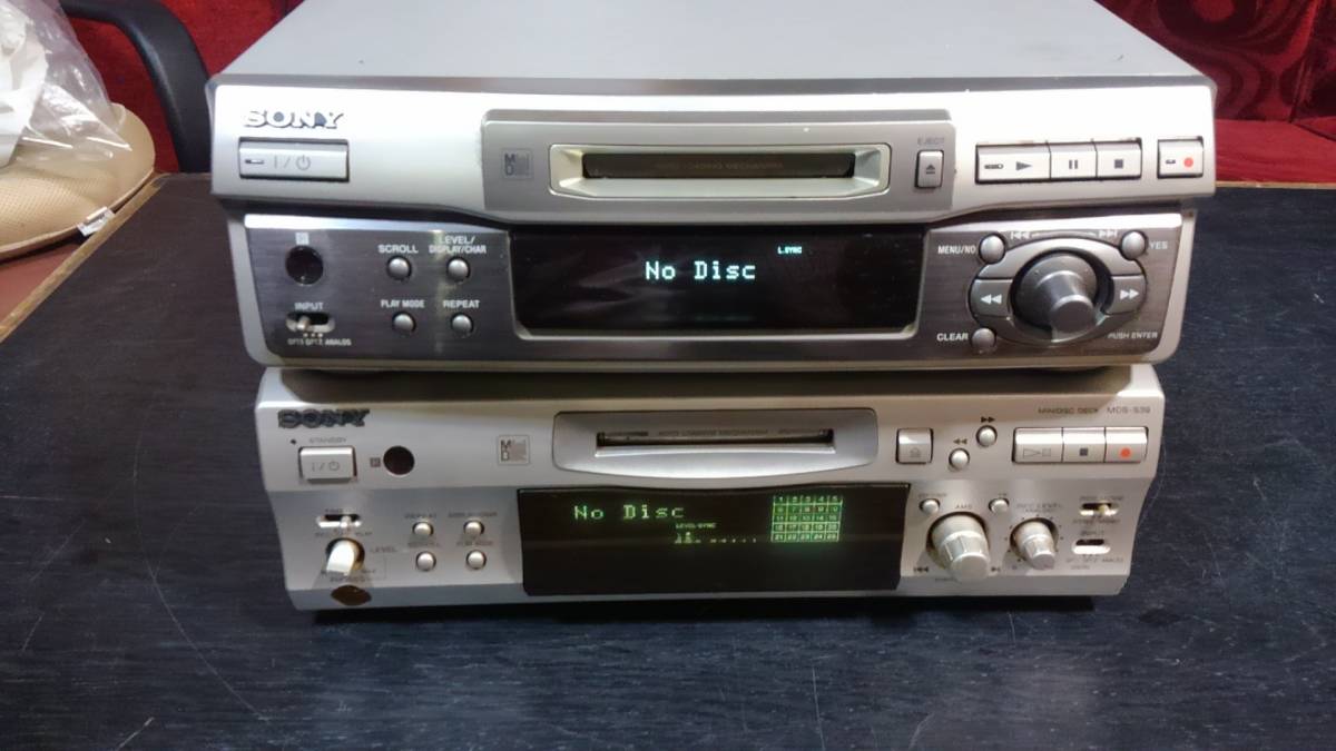 SONY MDS-39 & MDS-40 中古品 MDデッキ 2台セット SONY MDS-S39