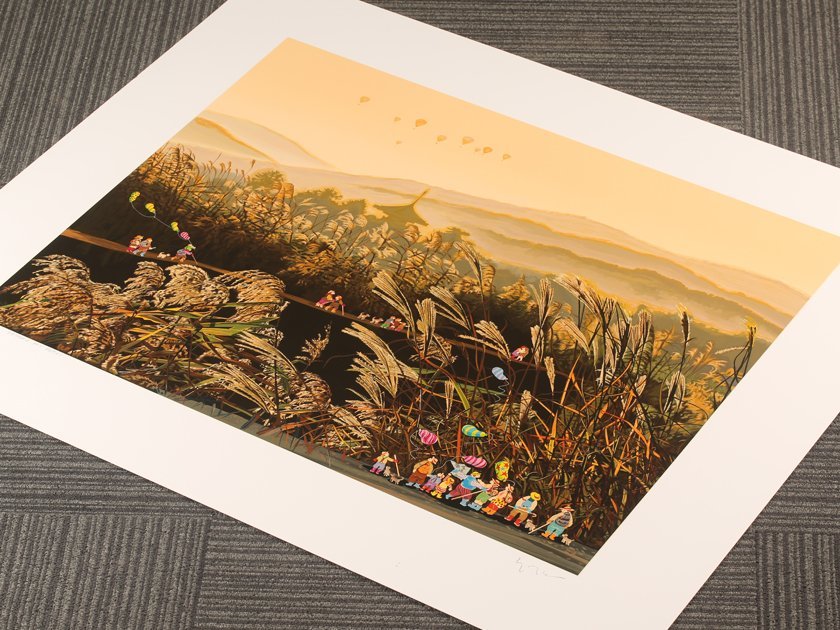 【流】ヒロ・ヤマガタ TOHOKU MY HEART シルクスクリーン シート KR236