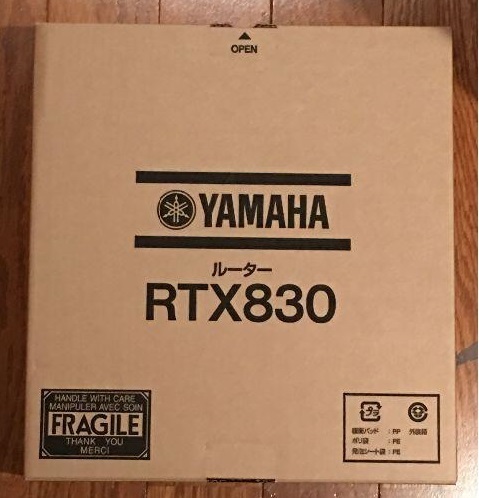 RTX830 YAMAHA ギガアクセスVPNルーター 未使用・未開封品 RTX830 ギガ