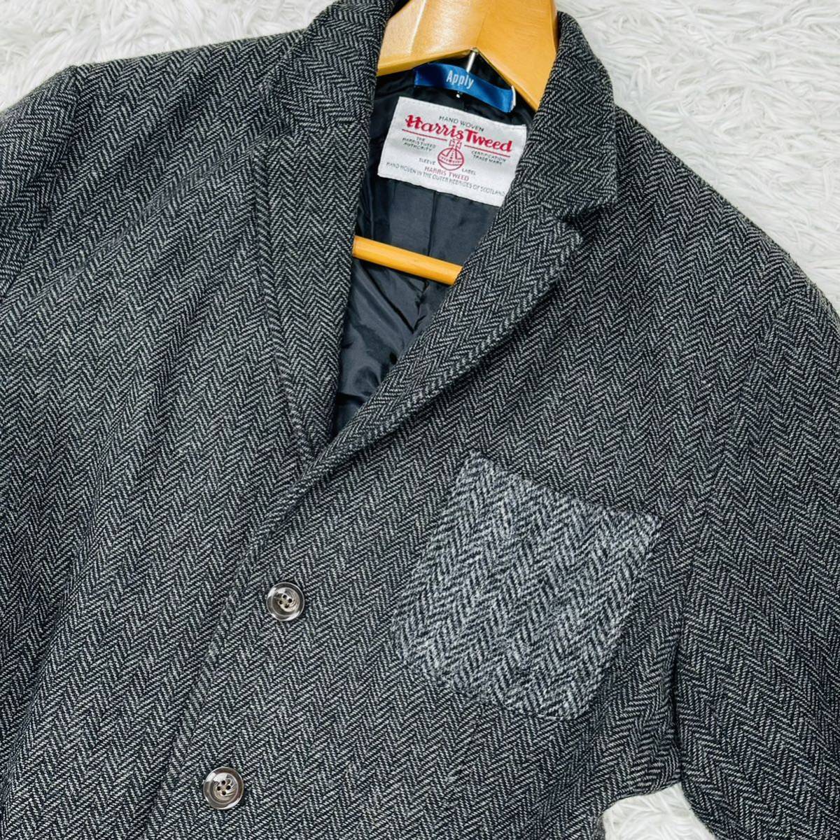 極美品【L】圧巻のヘリンボーン!!ハリスツイード Harris Tweed