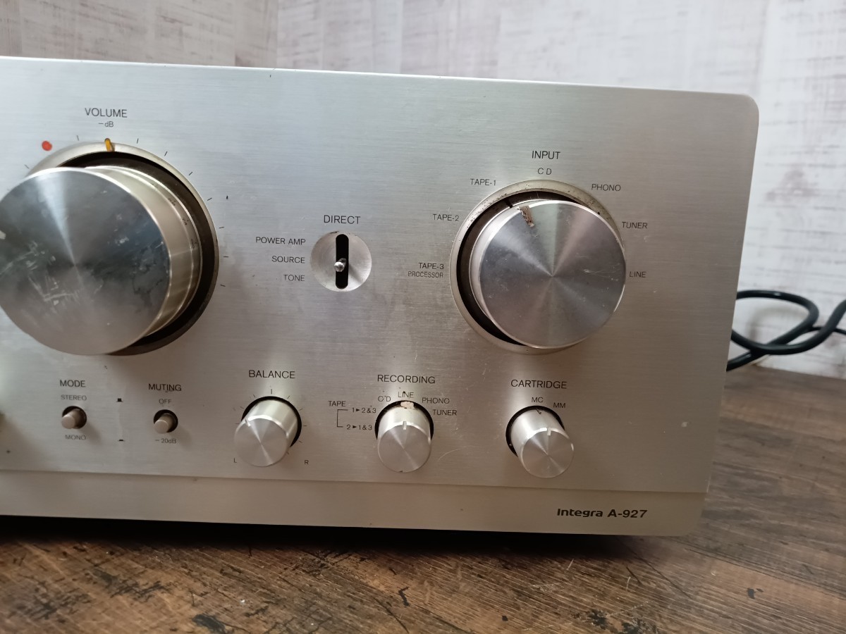 通電確認済】ONKYO A-819 プリメインアンプ シルバー ONKYO A-927