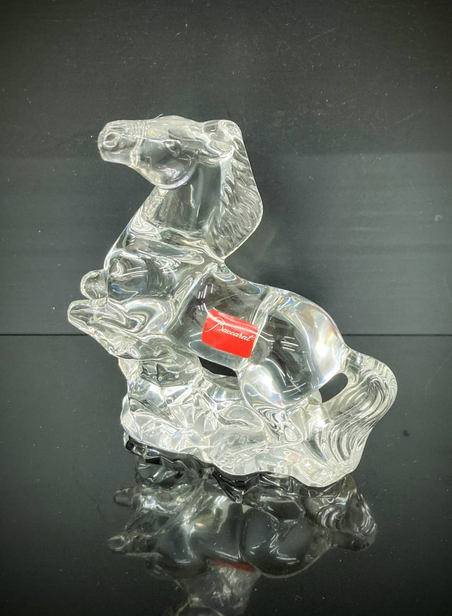 ☆ミさ[BbY785]1円スタート！Baccarat(バカラ)Horse Clear 馬 クリア