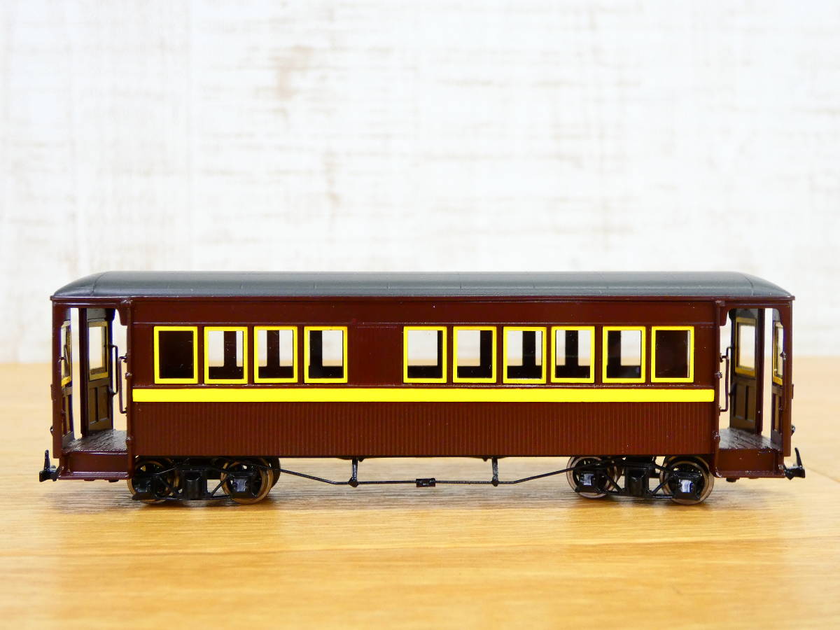1/80 9mmナロー ボギー客車 ホハ3 頸城鉄道 トロッコモデル 鉄道模型