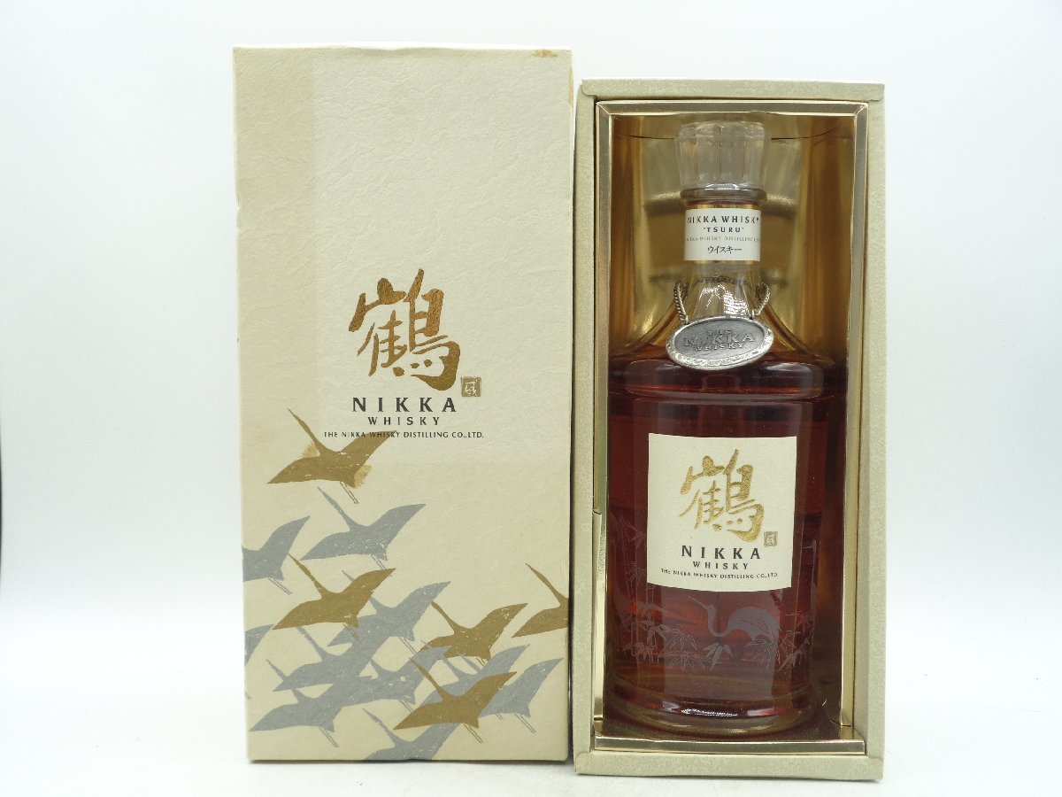 NIKKA WHISKY ニッカ ウイスキー 鶴 スリムボトル 700ml 国産 箱入 未開封 古酒 A5046