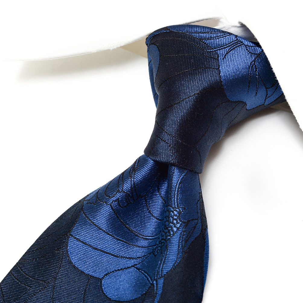 新着 新品 レコパン Les copains ネクタイ メンズ オールシーズン シルク 100% ボタニカル 380779-A