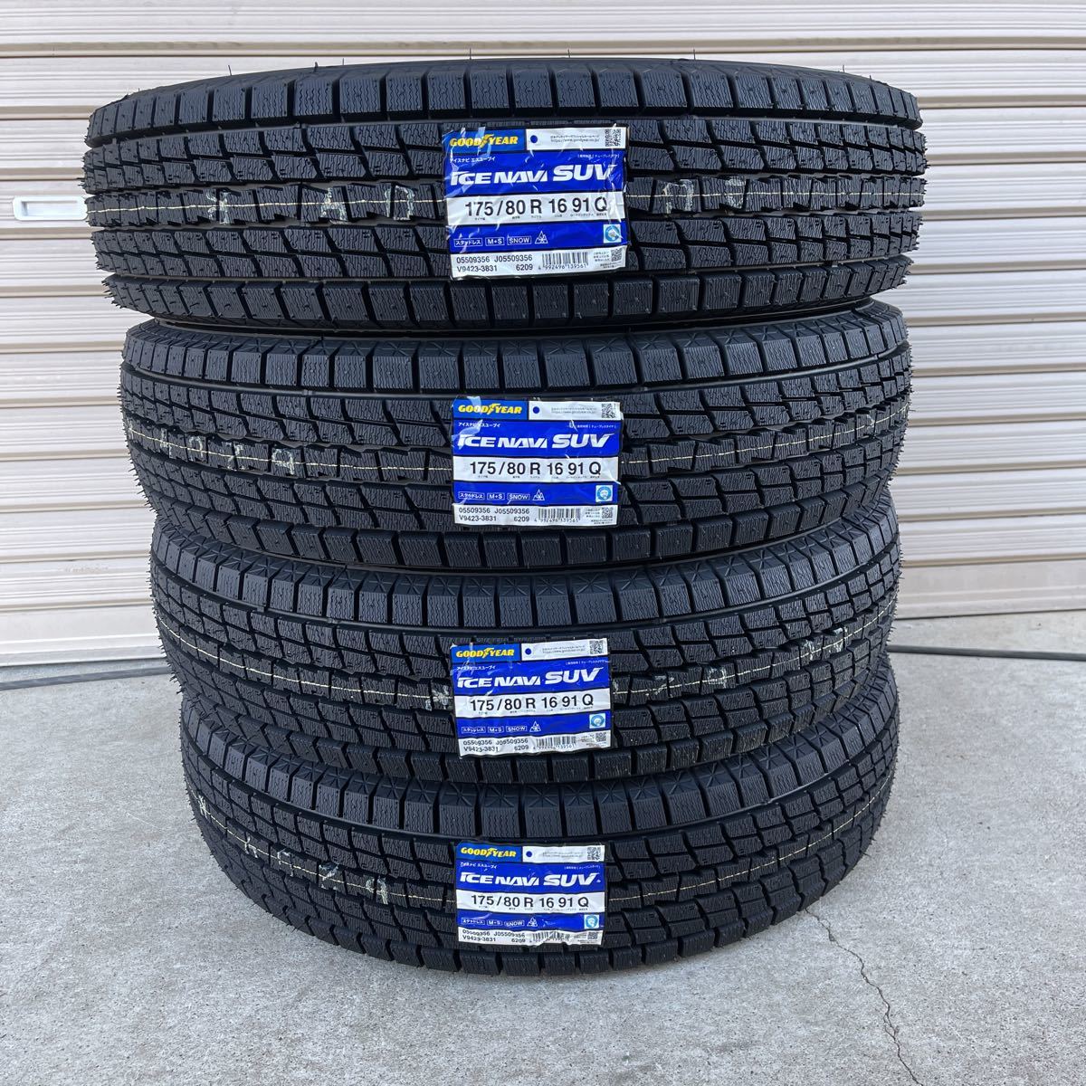新品スタッドレス175/80R16 91Q グッドイヤー アイスナビ SUV 2023年製