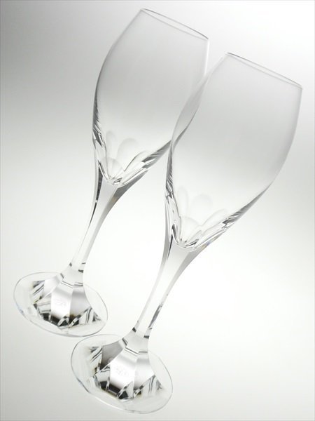 n521 Baccarat バカラ クリスタル カット ペア シャンパングラス