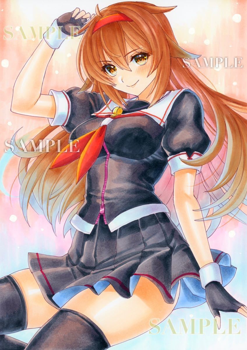 同人手描きA4 ◇ | かわいい午年年賀状素材(手描き水彩イラスト 2026年