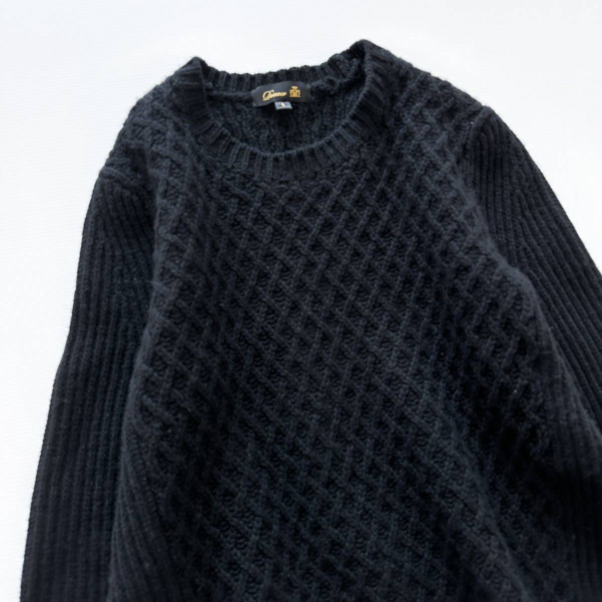 Drawer（ドゥロワー）の「Drawer ウールカシミヤアラン編みクルー