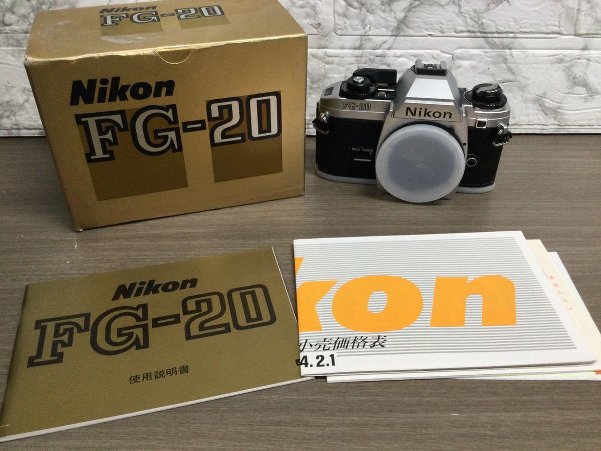 カメラ 美品 ニコン FG-20 ブラック フィルムカメラ モルト新品交換済 M554