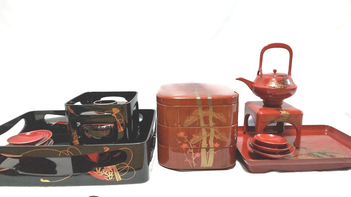 御屠蘇器 お重 3段 おせち セット まとめ お屠蘇 おとそ 酒器