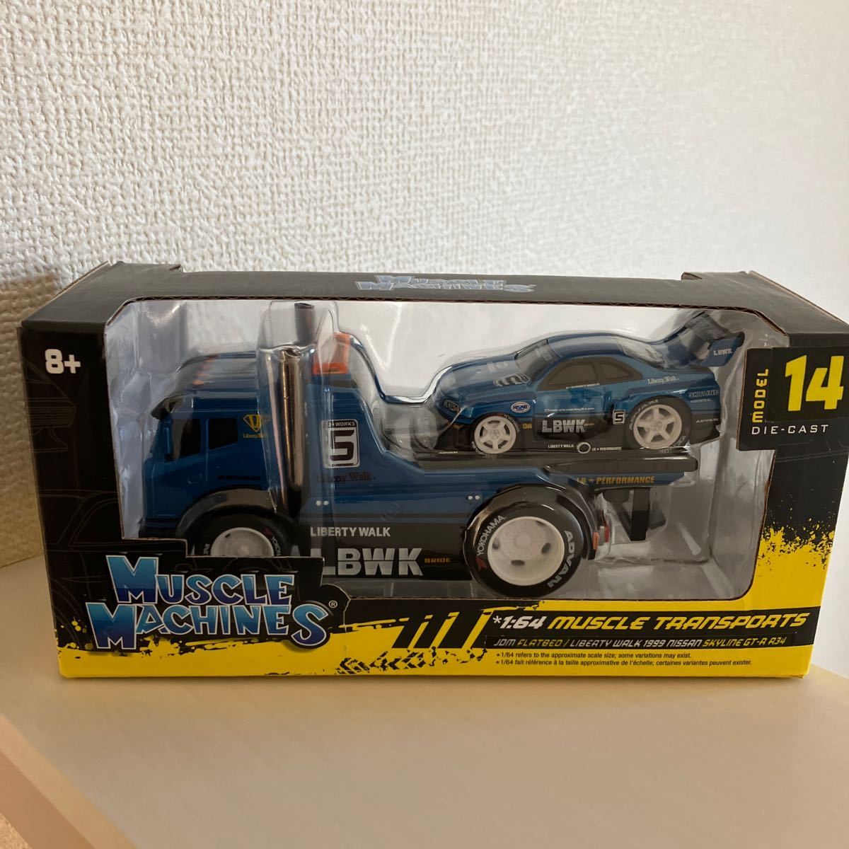 新品 Muscle Machines muscle TAANSPOATS LIBERTYWALK 1999 nissan SKYLINE GT-R R34 日産スカイラインGT-R R34 マッスルマシーン ミニカー