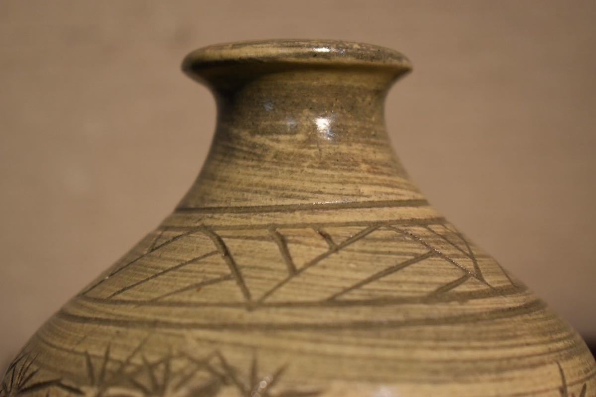 朝鮮美術 李朝 高麗青磁 酒盃 時代箱 V R8318 高麗 青磁象嵌盃 | 朝鮮