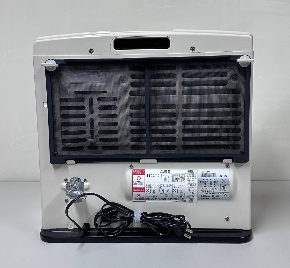 リンナイ ガスファンヒーター RC-M2403E 中古 【公式通販】