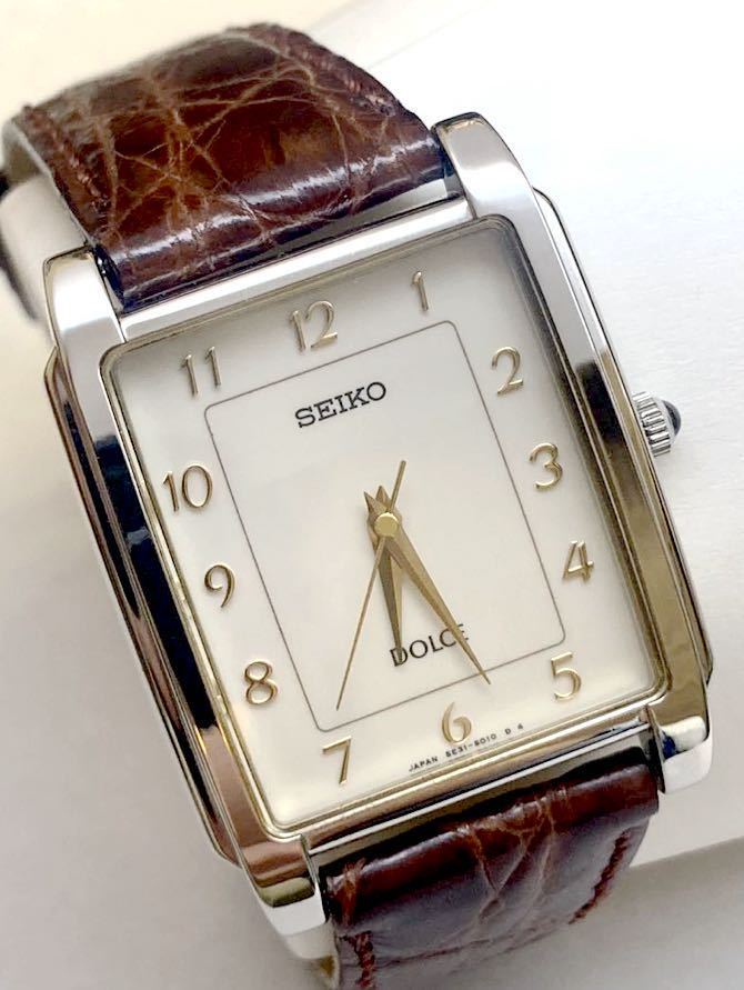 美品 動作品 SEIKO セイコー DOLCE ドルチェ 5E31-5000 クォーツ SS