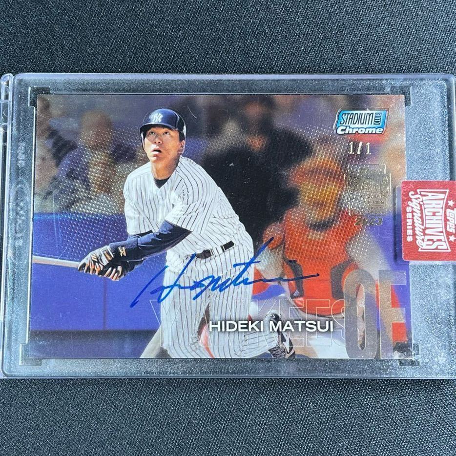 1枚限定 2023 Topps Archives Signature Series 松井秀喜 直筆サイン
