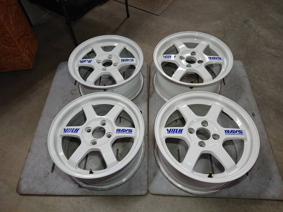 TE37 15インチ 7.5J +43 PCD100 4H シビック,CR-X,ロードスター,MR-S 