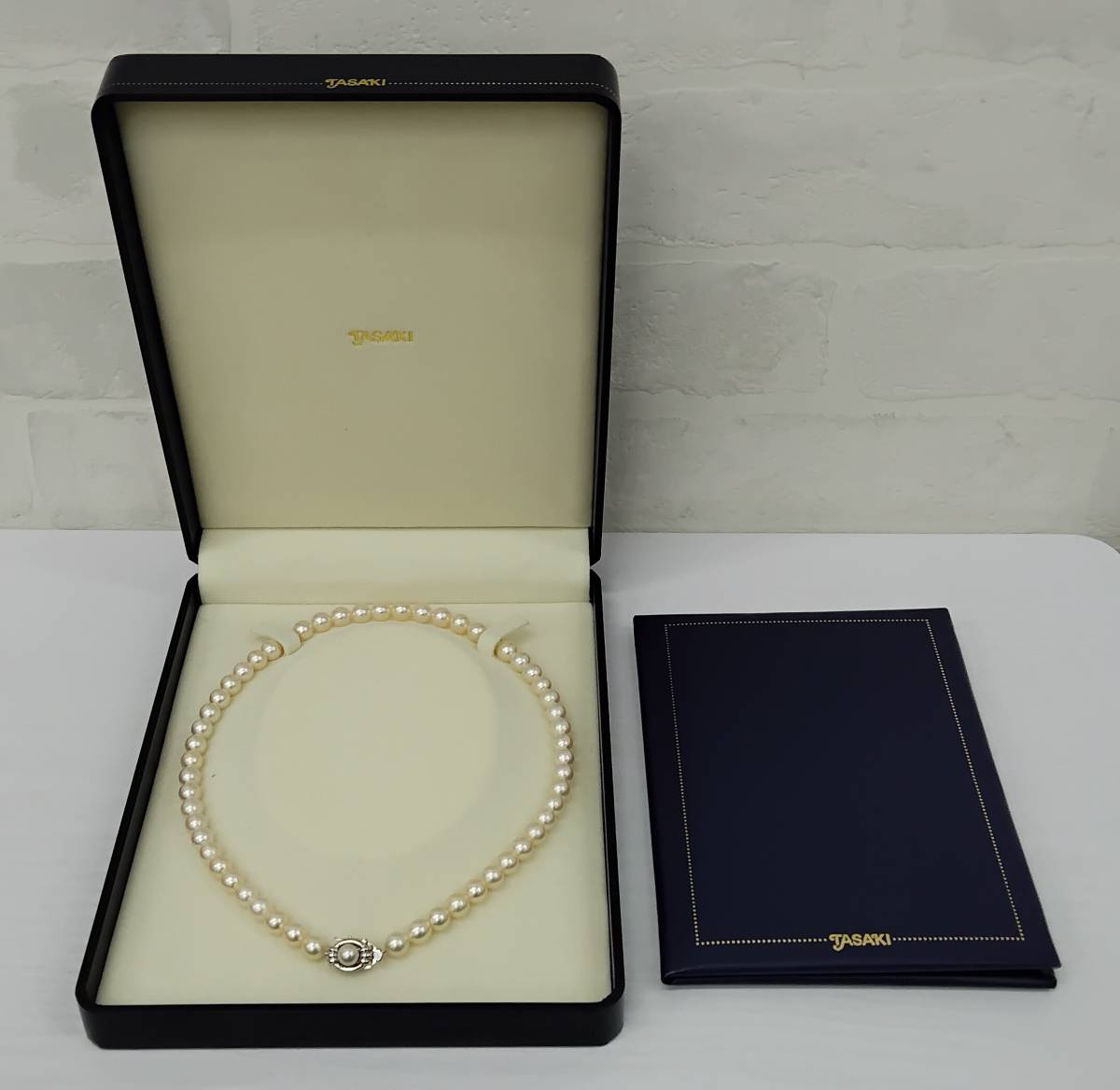 TASAKI/タサキ パールネックレス 金具WGK14 アコヤ真珠 約7mm 保証書