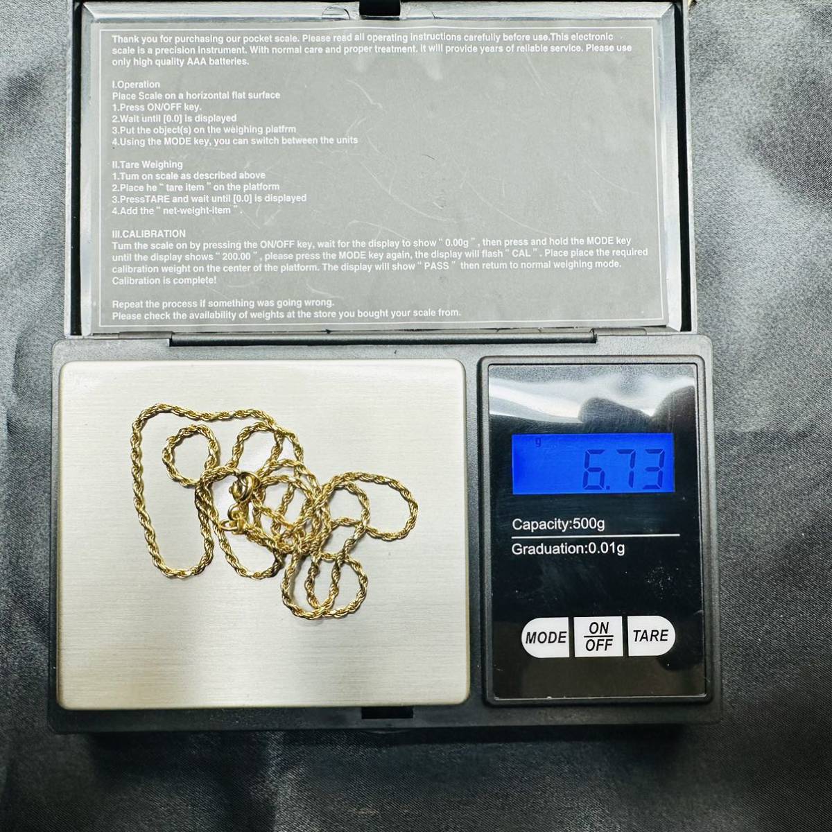 BALESTRA ネックレス　金　刻印あり　K18 750 総重量6.73g 