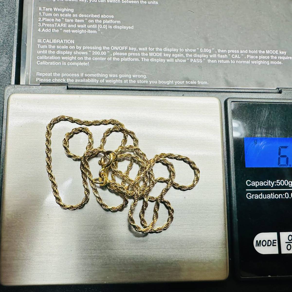 BALESTRA ネックレス　金　刻印あり　K18 750 総重量6.73g 