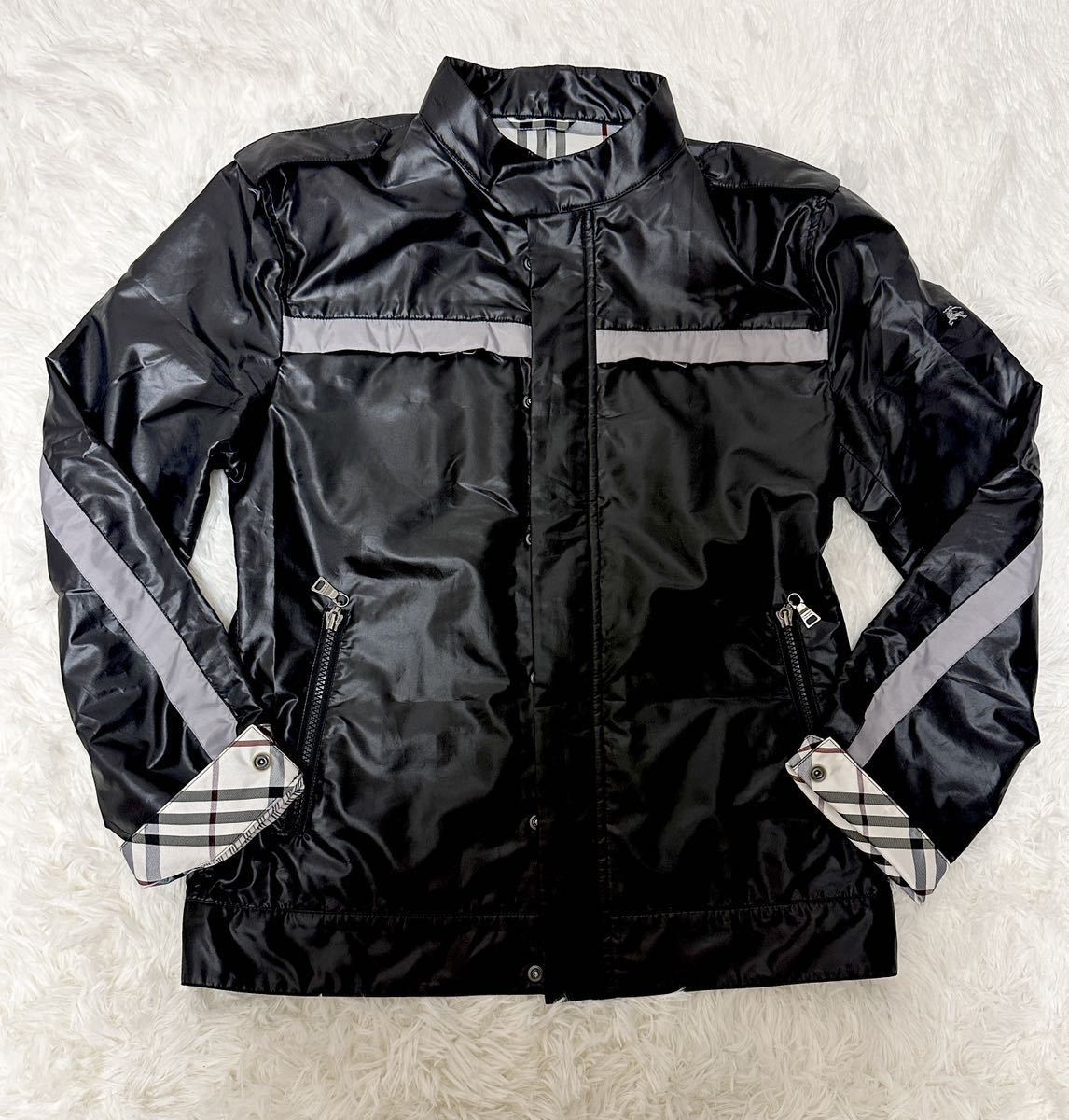 M相当 1円 ノバチェックバーバリーブラックレーベル ブルゾン アウター