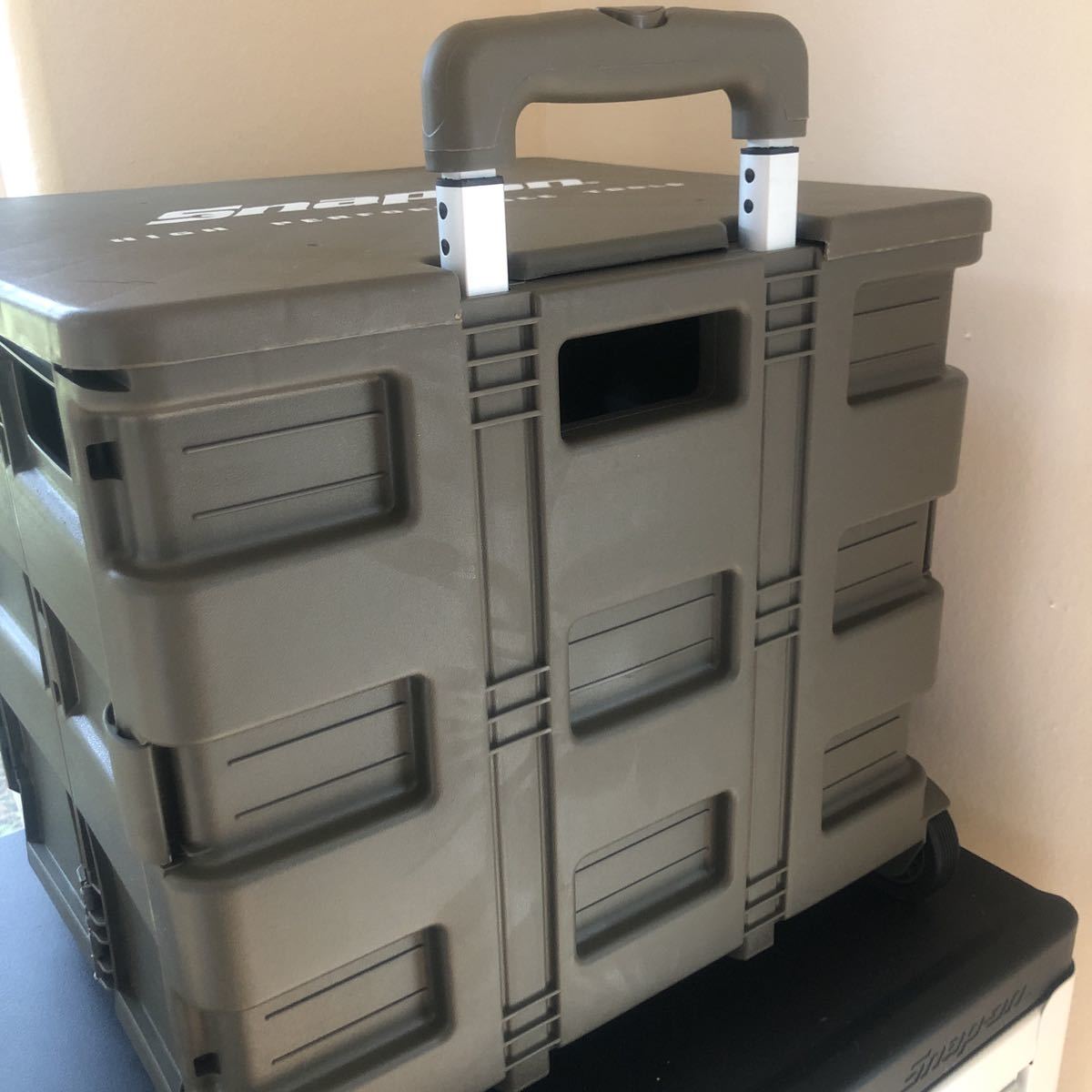 新品 限定 スナップオン プラスチック 折りたたみ キャリーカート 蓋