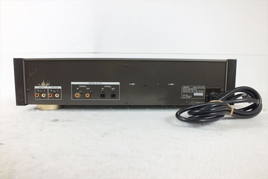 SONY DTC-57ES DATデッキ DATプレーヤー 通電確認済み オーディオ機器