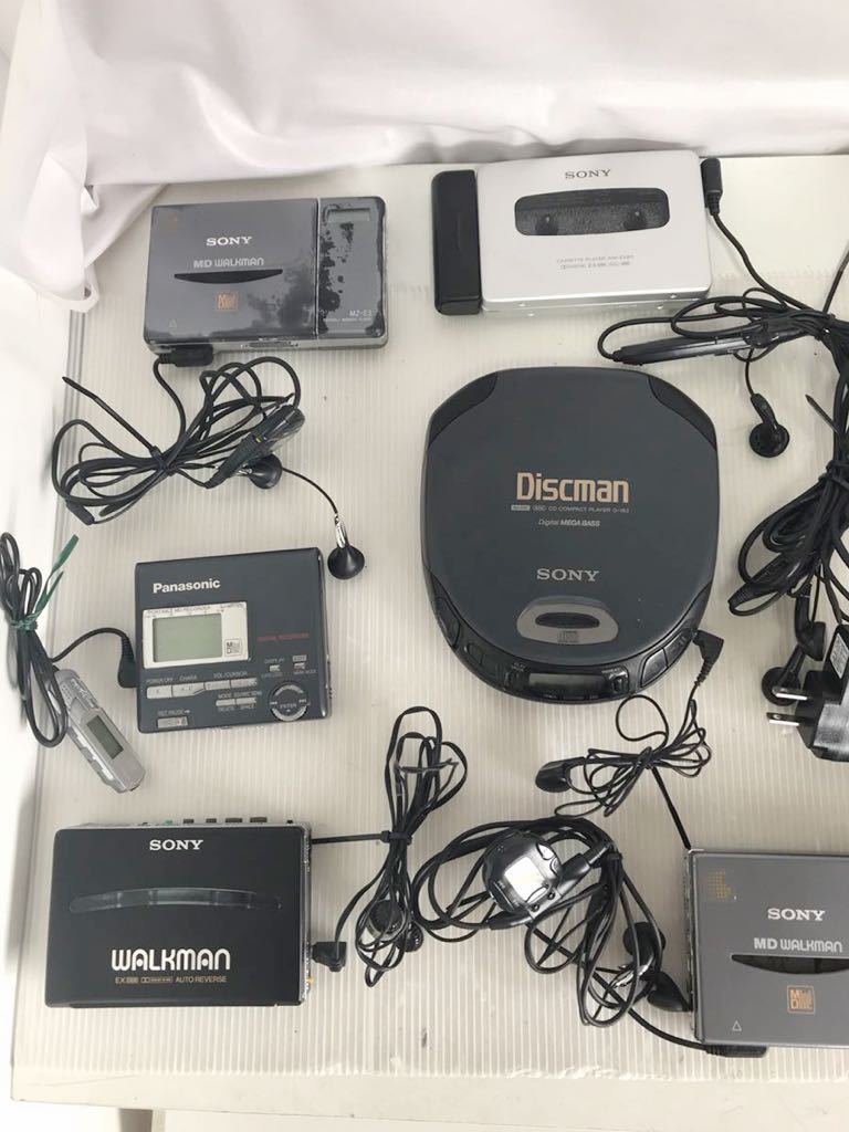 SONY ソニー Panasonic TOSHIBA WALKY MINIDISC 【G0814】ウォークマン