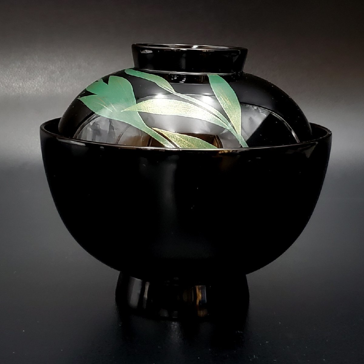 G2278輪島塗 大皿 飾り皿 桔梗蒔絵 共箱 栞付き 即決 送料無料 榎木盛