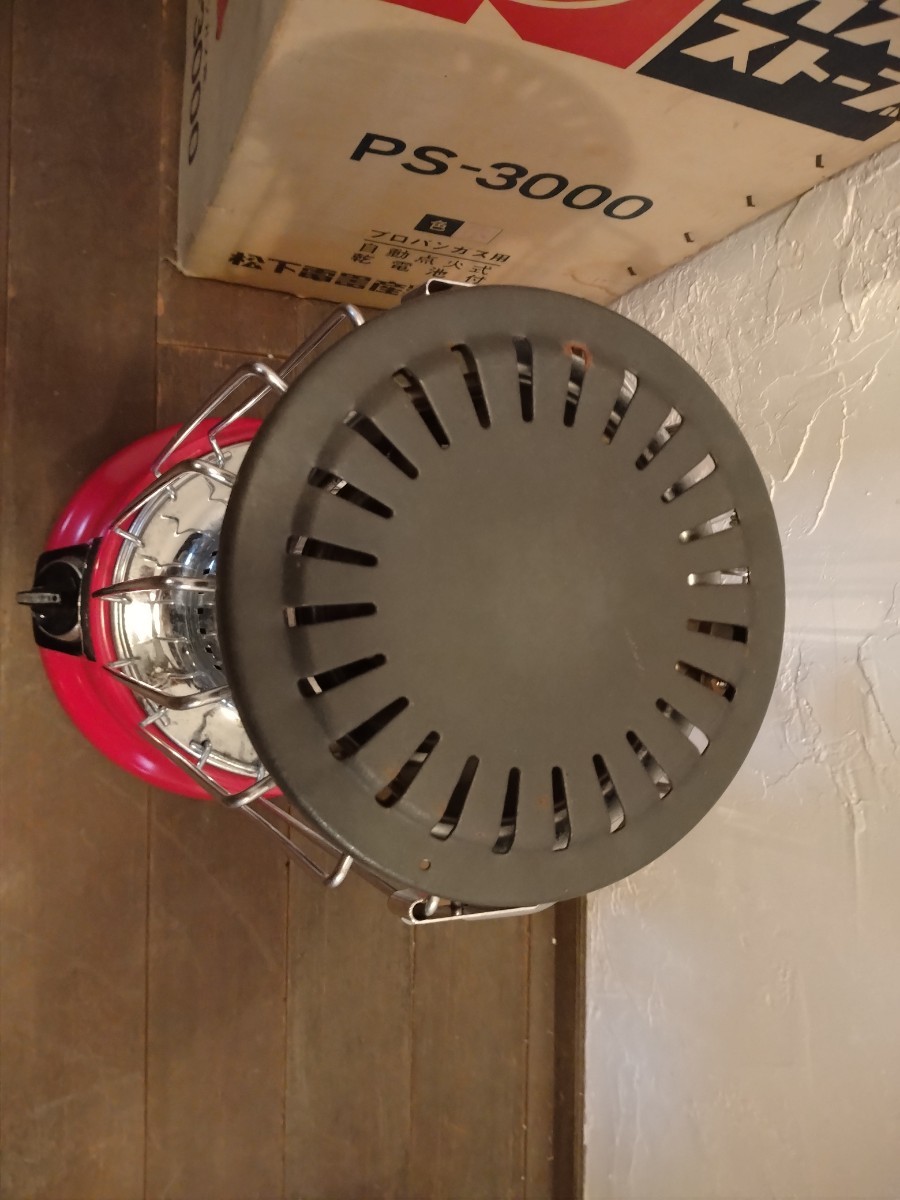 1128-6 レトロ/ ナショナル ガスストーブ LPガス PS-3000型 動作未確認