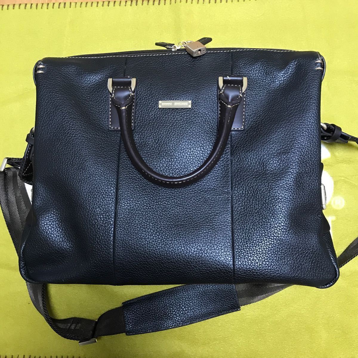 Brooks Brothers レザー 2WAYショルダー ビジネスバッグ BROOKS