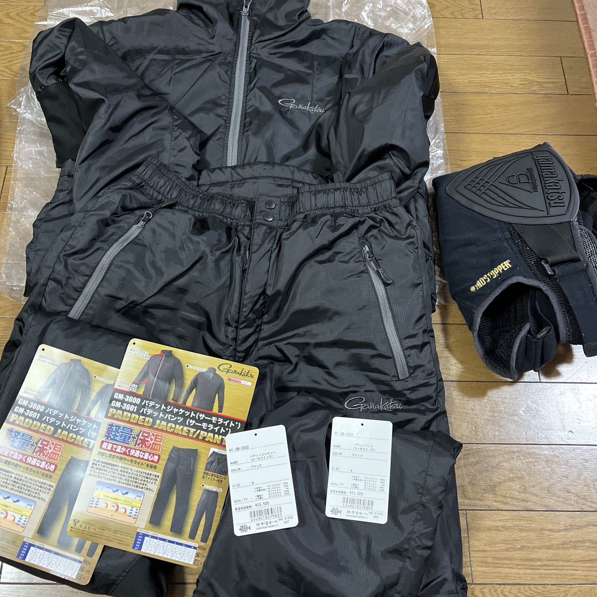 がまかつ ミドラー　サーモライト パデットスーツ GM-3600／3601 ヒップガードおまけ