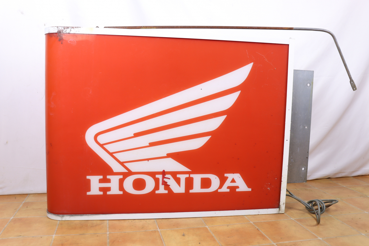 HONDA ホンダ 看板 電飾 電飾看板 当時物 レトロ 昭和 ビンテージ アンティーク コレクション 自動車関連グッズ 040IBZA87