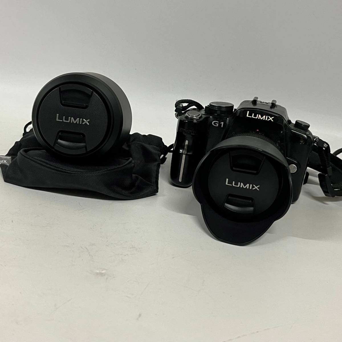 1円~【動作未確認】パナソニック Panasonic LUMIX DMC-G1 G VARIO 1:3.5-5.6/14-45 ASPH. 1:4-5.6/45-200 デジタル一眼レフカメラ G151463