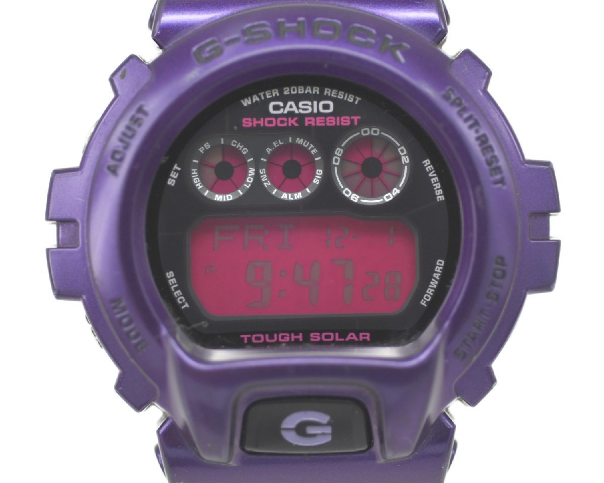中古品] 稼働品【CASIO】カシオ G-SHOCK G-6900CC パープル タフ 
