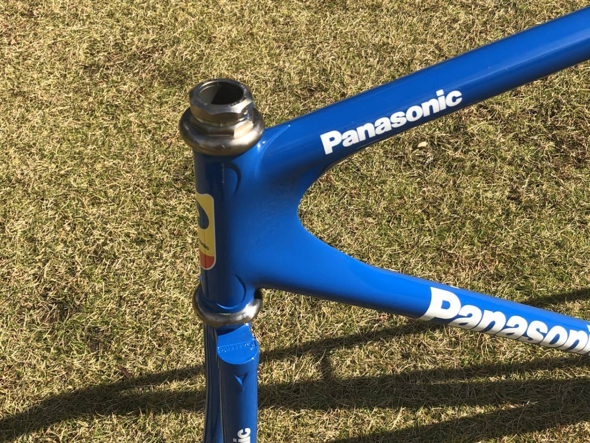 世界を獲るために技術の翠を注ぎ込んだスプリントマシン Panasonic エアロピストフレーム メガパイプ 幻のチタンヘッド 新品未組立 515mm
