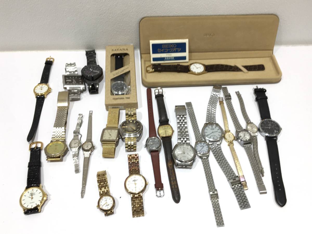 (IS820~)【1円スタート！】腕時計　おまとめ　22点　SEIKO CITIZEN SAVANA agnis b など　ヴィンテージ　ジャンク　現状品　