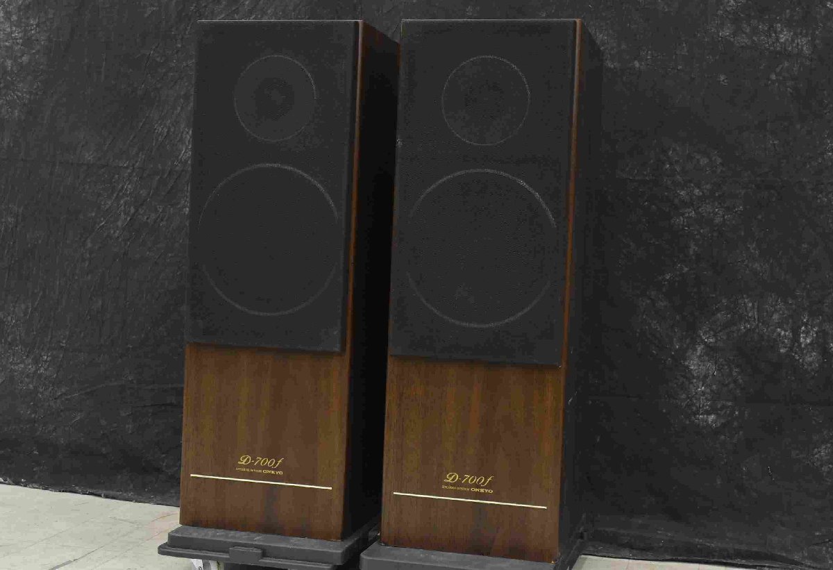 【超美品】ONKYO オンキョースピーカー　D-700F　整備済品　スタンド付 F☆ONKYO オンキョー D-700F スピーカーペア ☆中古☆ オンキョー D