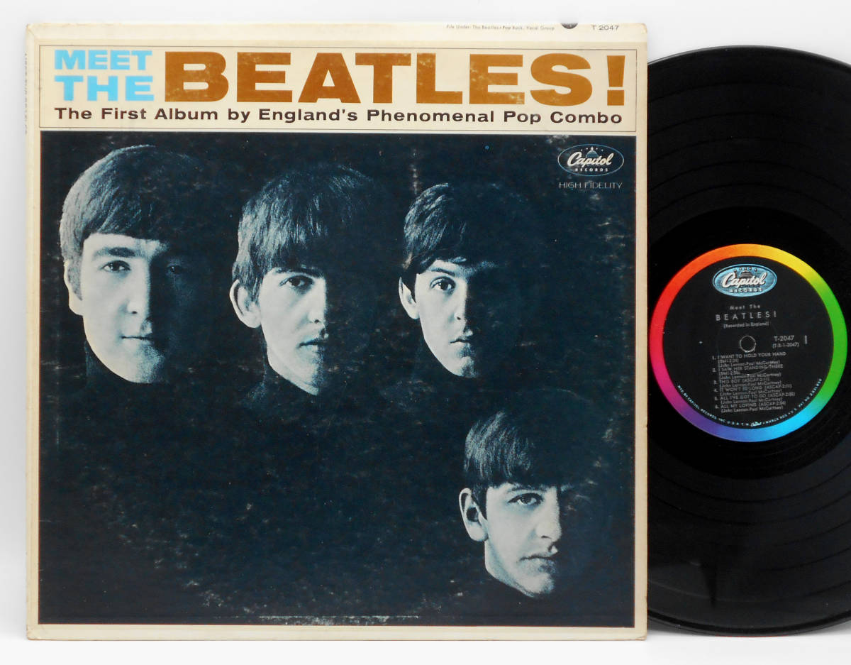 ☆US ORIG MONO LP☆THE BEATLES&frasl;Meet The Beatles! 1964年 初回虹